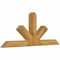 Ekena Millwork Saratoga Rough Sawn Timber Gable Bracket, Western Red Cedar, 84"W x 35"H x 6"D x 6"F, 10/12 Pitch GBW084X35X0606SAR00RWR - alternate 2